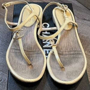 Chanel thong-strap sandal